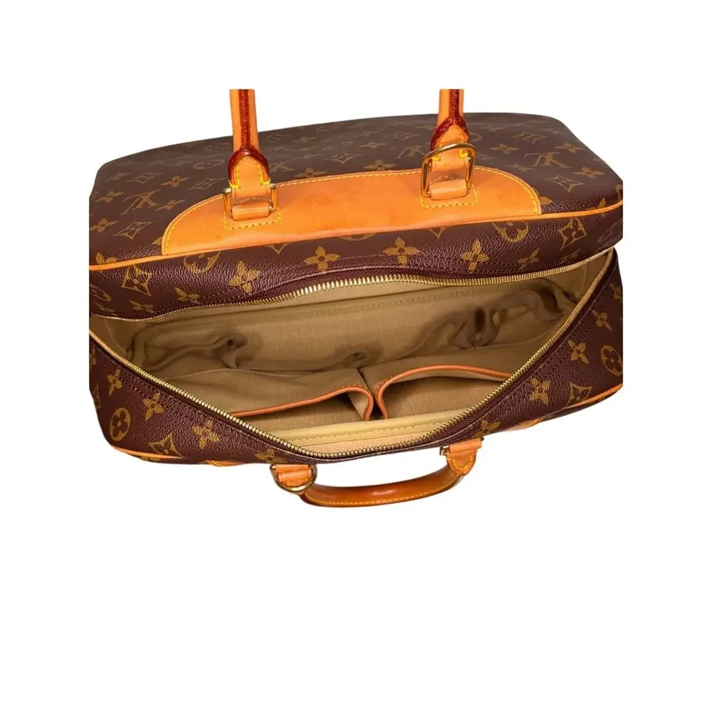 Louis Vuitton Deauville M47270 Monogram Bag + Lock+ Key #323